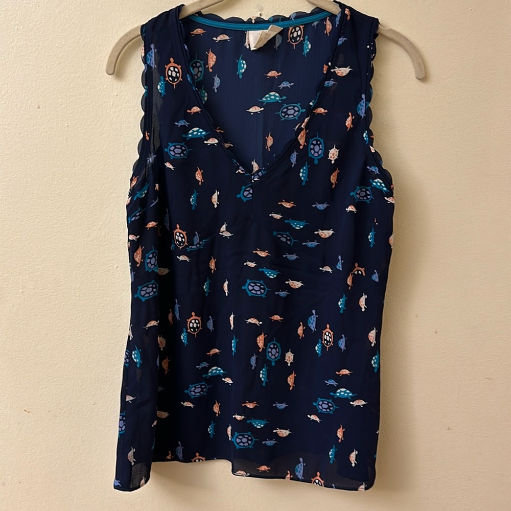 Maeve sleeveless v-neck top, size 2